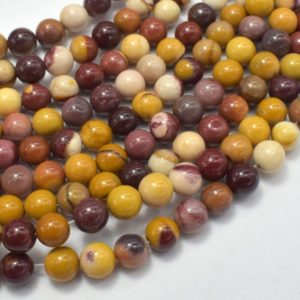 Shop Mookaite Jasper Round Beads! Mookaite Beads Round, 6mm, 15 Inch, Full strand, Approx 60 beads, Hole 1 mm, A quality (320054001) | Natural genuine round Mookaite Jasper beads for beading and jewelry making.  #jewelry #beads #beadedjewelry #diyjewelry #jewelrymaking #beadstore #beading #affiliate #ad