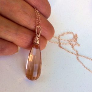 Shop Morganite Pendants! Morganite stone pendant necklace, peach pink Beryl, 14k gold fill, elegant jewelry, gifts under 100 | Natural genuine Morganite pendants. Buy crystal jewelry, handmade handcrafted artisan jewelry for women.  Unique handmade gift ideas. #jewelry #beadedpendants #beadedjewelry #gift #shopping #handmadejewelry #fashion #style #product #pendants #affiliate #ad