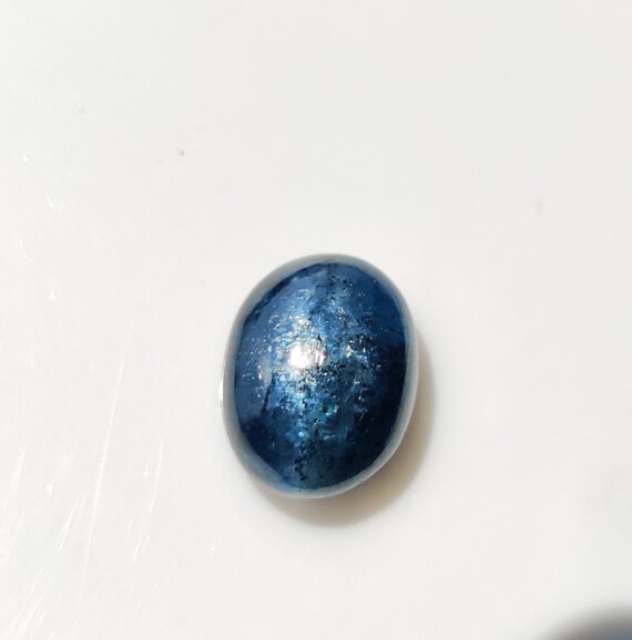 Natural Indigo Kyanite Cabochon Oval Shape 9ct Great Quality Kyanite Gemstone Perfect Ring Size Gift For Christmas Loose Gemstone 13x11x6mm