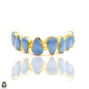 Shop Opal Bracelets! Oregon Owyhee Blue Opal Gold  Healing Crystal Bracelet • Birthstone Bracelet GB145 | Natural genuine Opal bracelets. Buy crystal jewelry, handmade handcrafted artisan jewelry for women.  Unique handmade gift ideas. #jewelry #beadedbracelets #beadedjewelry #gift #shopping #handmadejewelry #fashion #style #product #bracelets #affiliate #ad