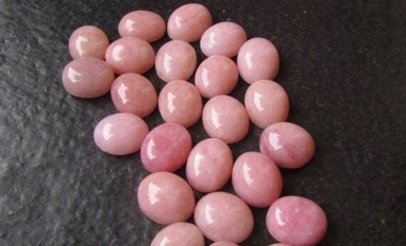Calibrated Pink Opal, Opal Cabochons, Loose Pink Opal Gemstones For Jewelry, Oval Shape Opal, Aaa Grade, Smooth Natural Pink Opal