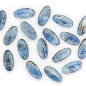 Shop Kyanite Stones & Crystals! Oval Kyanite Cabochons | ONE 6mm x 12mm Beautiful Oblong Blue Kyanite Cabochon | 6mm x 12mm Royal Blue Silver Tone Kyanite Cabochons | Natural genuine stones & crystals in various shapes & sizes. Buy raw cut, tumbled, or polished gemstones for making jewelry or crystal healing energy vibration raising reiki stones. #crystals #gemstones #crystalhealing #crystalsandgemstones #energyhealing #affiliate #ad
