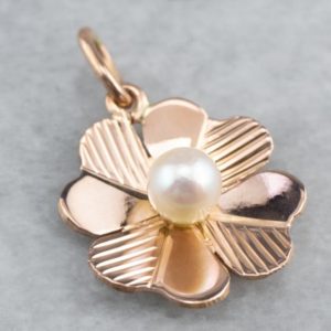 Shop Pearl Pendants! Pearl Four Leaf Clover Gold Charm, Rose Gold Charm, Lucky Charm, Good Luck Charm, Clover Pendant, Irish Jewelry, 1VRJNCFT | Natural genuine Pearl pendants. Buy crystal jewelry, handmade handcrafted artisan jewelry for women.  Unique handmade gift ideas. #jewelry #beadedpendants #beadedjewelry #gift #shopping #handmadejewelry #fashion #style #product #pendants #affiliate #ad