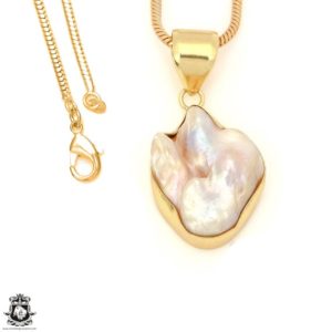 Shop Pearl Pendants! Mabe Biwa Pearl 24K Gold Plated Minimalist Necklace  GPH1705 | Natural genuine Pearl pendants. Buy crystal jewelry, handmade handcrafted artisan jewelry for women.  Unique handmade gift ideas. #jewelry #beadedpendants #beadedjewelry #gift #shopping #handmadejewelry #fashion #style #product #pendants #affiliate #ad