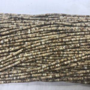 Shop Picture Jasper Bead Shapes! Natural Picture Jasper 2x3mm Heishi Brown Landscape Gemstone Loose Beads 15 inch Jewelry Supply Bracelet Necklace Material Support Wholesale | Natural genuine other-shape Picture Jasper beads for beading and jewelry making.  #jewelry #beads #beadedjewelry #diyjewelry #jewelrymaking #beadstore #beading #affiliate #ad