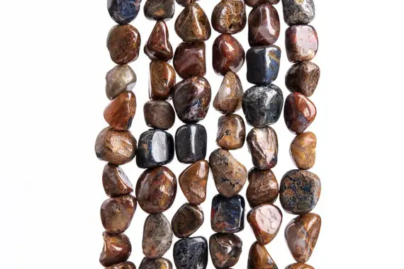 41 / 20 Pcs - 6-11mm Pietersite Beads China Grade A Genuine Natural Pebble Chips Gemstone Loose Beads (117269)