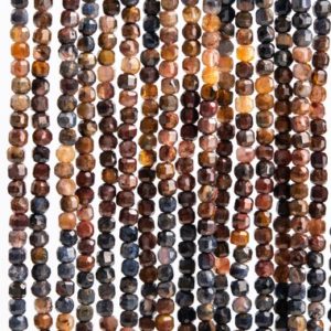 Shop Pietersite Beads! 160 Pcs – 2-3MM Multicolor Pietersite Beads Grade AAA Genuine Natural Beveled Edge Faceted Cube Gemstone Loose Beads (117524) | Natural genuine faceted Pietersite beads for beading and jewelry making.  #jewelry #beads #beadedjewelry #diyjewelry #jewelrymaking #beadstore #beading #affiliate #ad