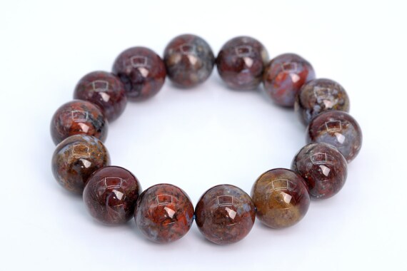 14 Pcs - 15mm Pietersite Beads Grade Aaa Genuine Natural Round Gemstone Loose Beads (105801)