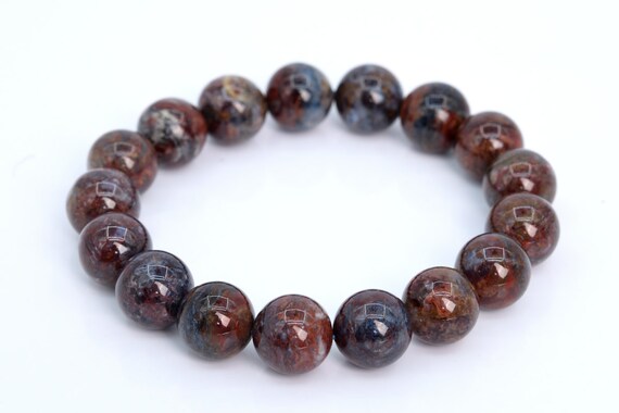 15 Pcs - 12mm Pietersite Beads Grade Aaa Genuine Natural Round Gemstone Loose Beads (105723)