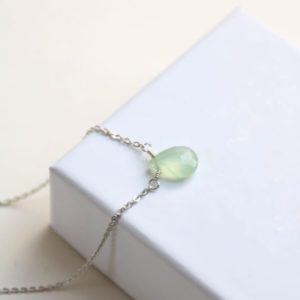 Shop Prehnite Jewelry! prehnite necklace,silver necklace, gemstone jewelry,gift for her,birthstone jewelry,dainty jewelry,christmas gift ideas,green stone necklace | Natural genuine Prehnite jewelry. Buy crystal jewelry, handmade handcrafted artisan jewelry for women.  Unique handmade gift ideas. #jewelry #beadedjewelry #beadedjewelry #gift #shopping #handmadejewelry #fashion #style #product #jewelry #affiliate #ad