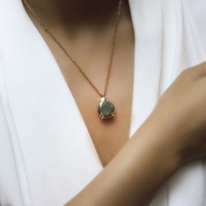 Shop Pyrite Pendants! Raw Pyrite Necklace · Pear Shape Necklace · Gray Gemstone Necklace · Unique Stone Pendant For Women | Natural genuine Pyrite pendants. Buy crystal jewelry, handmade handcrafted artisan jewelry for women.  Unique handmade gift ideas. #jewelry #beadedpendants #beadedjewelry #gift #shopping #handmadejewelry #fashion #style #product #pendants #affiliate #ad