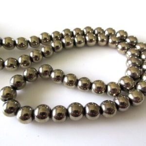 Shop Pyrite Round Beads! 8mm Pyrite Round Beads Pyrite Gemstone Beads For Pyrite Jewelry, 16 Inch Pyrite Bead Strand, Natural Pyrite Beads, GDS1098 | Natural genuine round Pyrite beads for beading and jewelry making.  #jewelry #beads #beadedjewelry #diyjewelry #jewelrymaking #beadstore #beading #affiliate #ad
