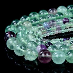 Natural Rainbow Fluorite Gemstone Grade AA Round 4MM 6MM Loose Beads (D43 D44) Natural Rainbow Fluorite Gemstone Grade AA Round 4MM 6MM Loose Beads (D43 D44)