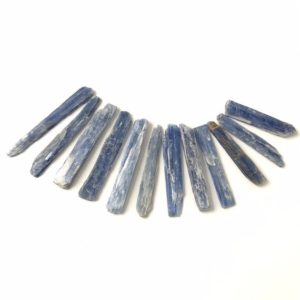 Shop Kyanite Points & Wands! Raw Blue Kyanite Wands – 9 Piece Lot of High Quality Gemstones – Brilliant Blue, Good Clarity, Shard Specimens -Size Small – 52 Gram Weight | Natural genuine stones & crystals in various shapes & sizes. Buy raw cut, tumbled, or polished gemstones for making jewelry or crystal healing energy vibration raising reiki stones. #crystals #gemstones #crystalhealing #crystalsandgemstones #energyhealing #affiliate #ad
