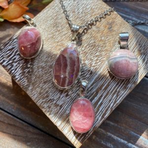 Shop Rhodochrosite Necklaces! Rhodochrosite Crystal Necklace | Natural genuine Rhodochrosite necklaces. Buy crystal jewelry, handmade handcrafted artisan jewelry for women.  Unique handmade gift ideas. #jewelry #beadednecklaces #beadedjewelry #gift #shopping #handmadejewelry #fashion #style #product #necklaces #affiliate #ad