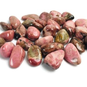 Shop Tumbled Rhodonite Crystals & Pocket Stones! Pink Rhodonite Crystal (1) Rhodonite Stone (XS) Pink Black Cream Tumbled Stone Gemstone Natural Tumble Small | Natural genuine stones & crystals in various shapes & sizes. Buy raw cut, tumbled, or polished gemstones for making jewelry or crystal healing energy vibration raising reiki stones. #crystals #gemstones #crystalhealing #crystalsandgemstones #energyhealing #affiliate #ad