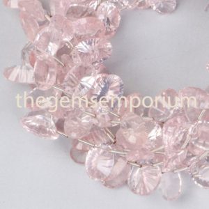 Shop Rose Quartz Faceted Beads! Rose Quartz Faceted Concave Cut Oval Shape Beads, Rose Quartz Fancy Cut Oval Shape Beads, Rose Quartz Oval Shape Beads Side Drill | Natural genuine faceted Rose Quartz beads for beading and jewelry making.  #jewelry #beads #beadedjewelry #diyjewelry #jewelrymaking #beadstore #beading #affiliate #ad