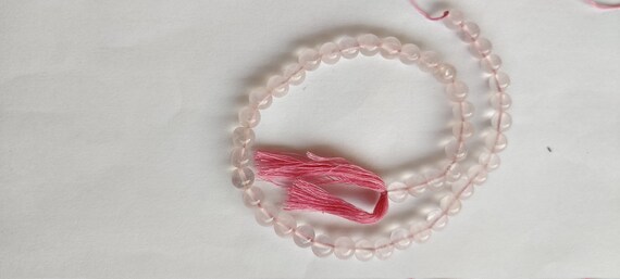 Natural Pink Rose Quartz Round 4mm 6mm 8mm Loose Beads, Gemstone Beads, Semi Precious Beads
