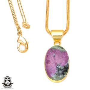 Shop Ruby Zoisite Pendants! Ruby Zoisite Necklace •  Energy Healing Necklace • Meditation Crystal Necklace • 24K Gold •   Minimalist Necklace • Gifts for her • GPH92 | Natural genuine Ruby Zoisite pendants. Buy crystal jewelry, handmade handcrafted artisan jewelry for women.  Unique handmade gift ideas. #jewelry #beadedpendants #beadedjewelry #gift #shopping #handmadejewelry #fashion #style #product #pendants #affiliate #ad