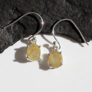 Shop Rutilated Quartz Earrings! Rays of the Sun – Amazing Rutilated Quartz Sterling Silver Earrings | Natural genuine Rutilated Quartz earrings. Buy crystal jewelry, handmade handcrafted artisan jewelry for women.  Unique handmade gift ideas. #jewelry #beadedearrings #beadedjewelry #gift #shopping #handmadejewelry #fashion #style #product #earrings #affiliate #ad