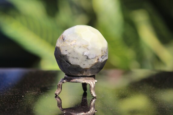 Huge 50mm Natural Green Serpentine Stone Healing Chakra Stone Crystal Carved Reiki Aura Chakra Sphere Ball