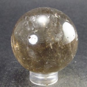 Shop Smoky Quartz Shapes! Natural color Smoky Quartz Sphere From Brazil – 1.4" | Natural genuine stones & crystals in various shapes & sizes. Buy raw cut, tumbled, or polished gemstones for making jewelry or crystal healing energy vibration raising reiki stones. #crystals #gemstones #crystalhealing #crystalsandgemstones #energyhealing #affiliate #ad