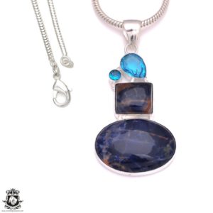 3 Inch Sodalite Energy Healing Necklace • Crystal Healing Necklace • Minimalist Necklace P8263 | Natural genuine Gemstone pendants. Buy crystal jewelry, handmade handcrafted artisan jewelry for women.  Unique handmade gift ideas. #jewelry #beadedpendants #beadedjewelry #gift #shopping #handmadejewelry #fashion #style #product #pendants #affiliate #ad