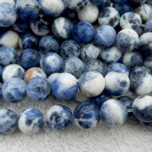 Shop Sodalite Beads! light blue sodalite round beads – pale blue  sodalite gemstone – natural stone beads supplies – light blue beads for jewelry making -15 inch | Natural genuine beads Sodalite beads for beading and jewelry making.  #jewelry #beads #beadedjewelry #diyjewelry #jewelrymaking #beadstore #beading #affiliate #ad
