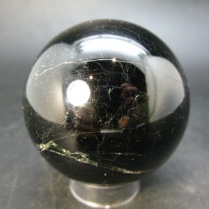 Shop Spinel Stones & Crystals! Genuine Black Spinel Sphere Ball From Russia – 2.5" – 525 Grams | Natural genuine stones & crystals in various shapes & sizes. Buy raw cut, tumbled, or polished gemstones for making jewelry or crystal healing energy vibration raising reiki stones. #crystals #gemstones #crystalhealing #crystalsandgemstones #energyhealing #affiliate #ad