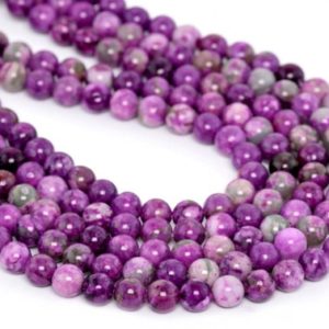 Shop Sugilite Jewelry! U Pick 1 Strand/15" Top Quality Purple Sugilite Crystal Healing Gemstone 4mm 6mm 8mm 10mm Round Beads for Earrings Bracelet Jewelry Making | Natural genuine Sugilite jewelry. Buy crystal jewelry, handmade handcrafted artisan jewelry for women.  Unique handmade gift ideas. #jewelry #beadedjewelry #beadedjewelry #gift #shopping #handmadejewelry #fashion #style #product #jewelry #affiliate #ad