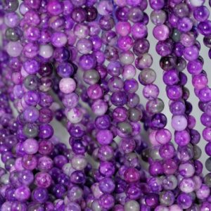 6mm Sugilite Gemstone Light Purple Violet Round Loose Beads 15.5 inch Full Strand (90184554-842) | Natural genuine beads Sugilite beads for beading and jewelry making.  #jewelry #beads #beadedjewelry #diyjewelry #jewelrymaking #beadstore #beading #affiliate #ad