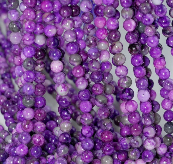 6mm Sugilite Gemstone Light Purple Violet Round Loose Beads 15.5 Inch Full Strand (90184554-842)