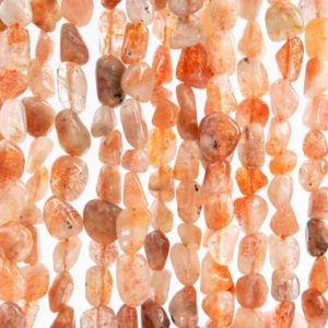 Shop Sunstone Chip & Nugget Beads! Genuine Natural Sunstone Gemstone Beads 3-5MM Orange Pebble Chips A Quality Loose Beads (117596) | Natural genuine chip Sunstone beads for beading and jewelry making.  #jewelry #beads #beadedjewelry #diyjewelry #jewelrymaking #beadstore #beading #affiliate #ad