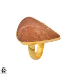 Shop Sunstone Rings! Size 9.5 – Size 11 Sunstone Ring Meditation Ring 24K Gold Ring GPR1311 | Natural genuine Sunstone rings, simple unique handcrafted gemstone rings. #rings #jewelry #shopping #gift #handmade #fashion #style #affiliate #ad