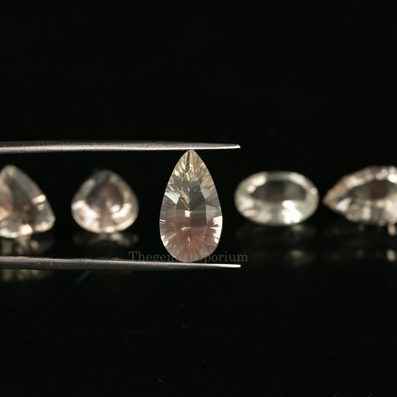 5 Pcs Fine Quality Oregon Sunstone, Concave Cut Stone, Loose Gemstone, Concave Cut Stone, Oregon Sunstone, Aaa Sunstone Cut Stone