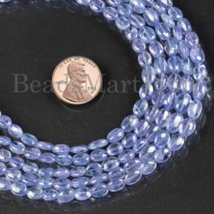 Shop Tanzanite Bead Shapes! Natural Tanzanite Beads, Tanzanite Oval Shape 4×5-6×9 mm, Tanzanite Smooth Beads, Tanzanite Gemstone Beads, Tanzanite Plain Oval Shape Beads | Natural genuine other-shape Tanzanite beads for beading and jewelry making.  #jewelry #beads #beadedjewelry #diyjewelry #jewelrymaking #beadstore #beading #affiliate #ad