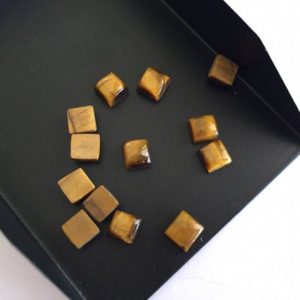 Shop Tiger Eye Cabochons! 25 Pieces 5x5mm Each Tigers Eye Square Shaped Brown Color Smooth Flat Back Loose Cabochons TI2 | Natural genuine stones & crystals in various shapes & sizes. Buy raw cut, tumbled, or polished gemstones for making jewelry or crystal healing energy vibration raising reiki stones. #crystals #gemstones #crystalhealing #crystalsandgemstones #energyhealing #affiliate #ad