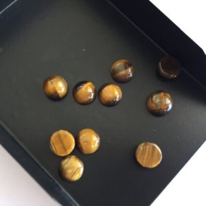 Shop Tiger Eye Cabochons! 50 Pieces Wholesale 8x8mm Each Tigers Eye Smooth Loose Cabochons SKU-TI1 | Natural genuine stones & crystals in various shapes & sizes. Buy raw cut, tumbled, or polished gemstones for making jewelry or crystal healing energy vibration raising reiki stones. #crystals #gemstones #crystalhealing #crystalsandgemstones #energyhealing #affiliate #ad