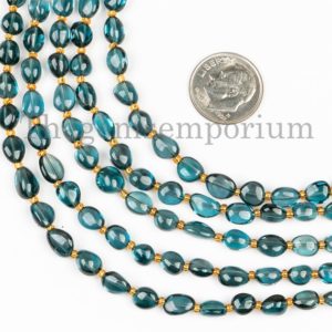 Rare London Blue Topaz Plain Smooth Nugget Beads, London Blue Topaz Nuggets, Smooth Nugget, Extremely London Topaz Nugget Beads, Fancy Beads | Natural genuine chip Topaz beads for beading and jewelry making.  #jewelry #beads #beadedjewelry #diyjewelry #jewelrymaking #beadstore #beading #affiliate #ad