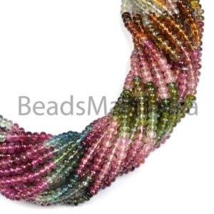 Shop Tourmaline Rondelle Beads! Multi Tourmaline Plain Rondelle Beads, Multi Tourmaline Smooth Beads, Rondelle (4-5mm) Plain Beads, Multi Tourmaline Rondelle Beads | Natural genuine rondelle Tourmaline beads for beading and jewelry making.  #jewelry #beads #beadedjewelry #diyjewelry #jewelrymaking #beadstore #beading #affiliate #ad