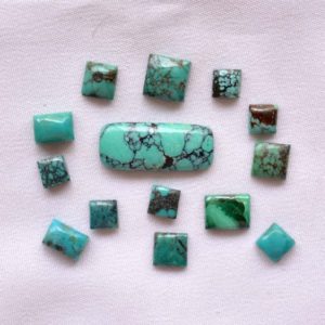 Shop Turquoise Cabochons! 14 Pieces Lot, Tibetan Turquoise Mix Shape Cabochon, 5mm To 8x20mm, Tibetan Turquoise Cabochons, Turquoise Loose Gemstone, Wholesale Lot | Natural genuine stones & crystals in various shapes & sizes. Buy raw cut, tumbled, or polished gemstones for making jewelry or crystal healing energy vibration raising reiki stones. #crystals #gemstones #crystalhealing #crystalsandgemstones #energyhealing #affiliate #ad