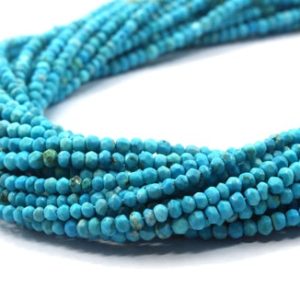 Shop Turquoise Faceted Beads! TOP QUALITY Turquoise Gemstone,Rondelle Faceted Beads,13"Long Strand Turquoise,Turquoise Gemstone Size 4 MM Faceted Rondelle, Wholesale Rate | Natural genuine faceted Turquoise beads for beading and jewelry making.  #jewelry #beads #beadedjewelry #diyjewelry #jewelrymaking #beadstore #beading #affiliate #ad