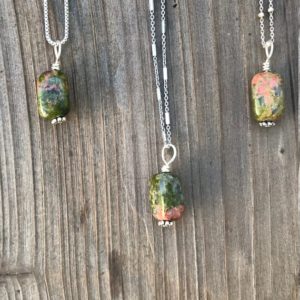 Shop Unakite Jewelry! Chakra Jewelry / Heart Chakra / Unakite / Unakite Pendant / Unakite Necklace / Unakite Jewelry / Chakra Jewelry / Sterling Silver | Natural genuine Unakite jewelry. Buy crystal jewelry, handmade handcrafted artisan jewelry for women.  Unique handmade gift ideas. #jewelry #beadedjewelry #beadedjewelry #gift #shopping #handmadejewelry #fashion #style #product #jewelry #affiliate #ad