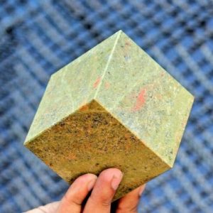 Shop Unakite Shapes! Amazing 78MM Green Unakite Jasper Healing Crystal Polished Stone Gemstone Cube Square | Natural genuine stones & crystals in various shapes & sizes. Buy raw cut, tumbled, or polished gemstones for making jewelry or crystal healing energy vibration raising reiki stones. #crystals #gemstones #crystalhealing #crystalsandgemstones #energyhealing #affiliate #ad