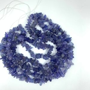 Shop Tanzanite Chip & Nugget Beads! 100% Natural Tanzanite Chip Beads 16 Inch Strand, Natural Tazanite Gemstone, Natural Crystal Beads Strand, 6-8 mm (Approx) | Natural genuine chip Tanzanite beads for beading and jewelry making.  #jewelry #beads #beadedjewelry #diyjewelry #jewelrymaking #beadstore #beading #affiliate #ad