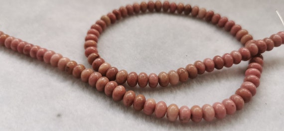 16inch - Natural Rhodochrosite  Beads Natural Gemstone Rondelle Abacuse Heishi Loose Beads 6x4mm 8x5mm