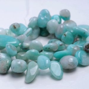 Shop Amazonite Chip & Nugget Beads! 9-11MM  Amazonite Gemstone Pebble Nugget Chip Loose Beads 7.5 inch  (80001902 H-A29) | Natural genuine chip Amazonite beads for beading and jewelry making.  #jewelry #beads #beadedjewelry #diyjewelry #jewelrymaking #beadstore #beading #affiliate #ad