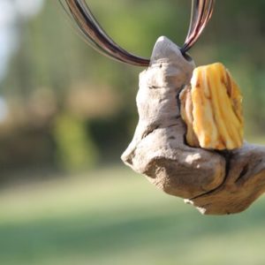 Shop Amber Pendants! Gray Wood Necklace with White Bone Baltic Amber Wild Driftwood Jewelry Free form Pendant | Natural genuine Amber pendants. Buy crystal jewelry, handmade handcrafted artisan jewelry for women.  Unique handmade gift ideas. #jewelry #beadedpendants #beadedjewelry #gift #shopping #handmadejewelry #fashion #style #product #pendants #affiliate #ad