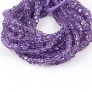 Shop Amethyst Bead Shapes! Natural Pink Amethyst Gemstone Cube Shape Beads 5-6mm 9" Long Strands,Smooth Beads,Natural Amethyst,Jewelry Supplies,Tiny Beads | Natural genuine other-shape Amethyst beads for beading and jewelry making.  #jewelry #beads #beadedjewelry #diyjewelry #jewelrymaking #beadstore #beading #affiliate #ad