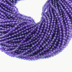 Tiny Amethyst Beads Smooth 2mm 3mm 4mm Natural Grade A Amthyst Purple Gemstone Small Amethyst Spacers Semi Precious For Delicate Jewelry | Natural genuine other-shape Amethyst beads for beading and jewelry making.  #jewelry #beads #beadedjewelry #diyjewelry #jewelrymaking #beadstore #beading #affiliate #ad